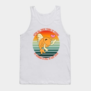 after all these years of fishing My husband Is Still My Best Catch Tank Top